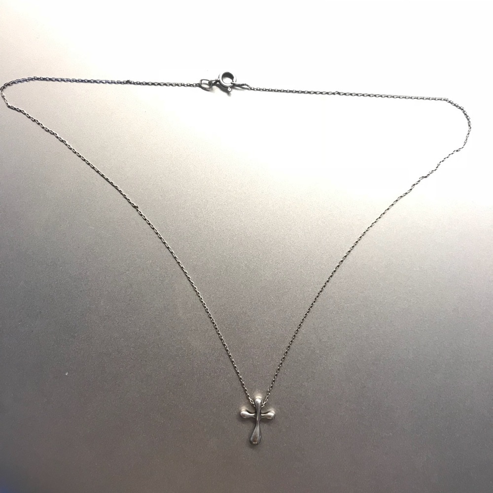 tiffany style silver necklace